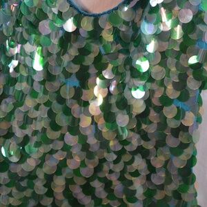 Vintage SILKBeaded/Dangles Top SZ 8 NWT